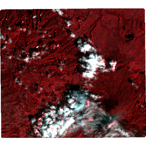Base image after topographic correction